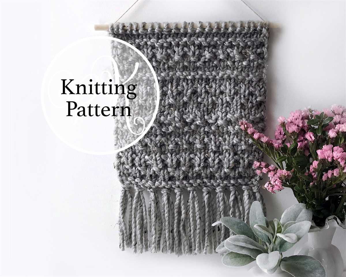 Knitted wall hanging patterns free