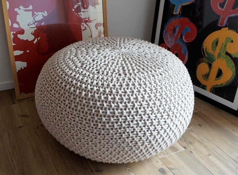 Knitted bath pouf pattern
