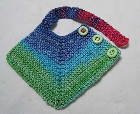Knitted bib pattern