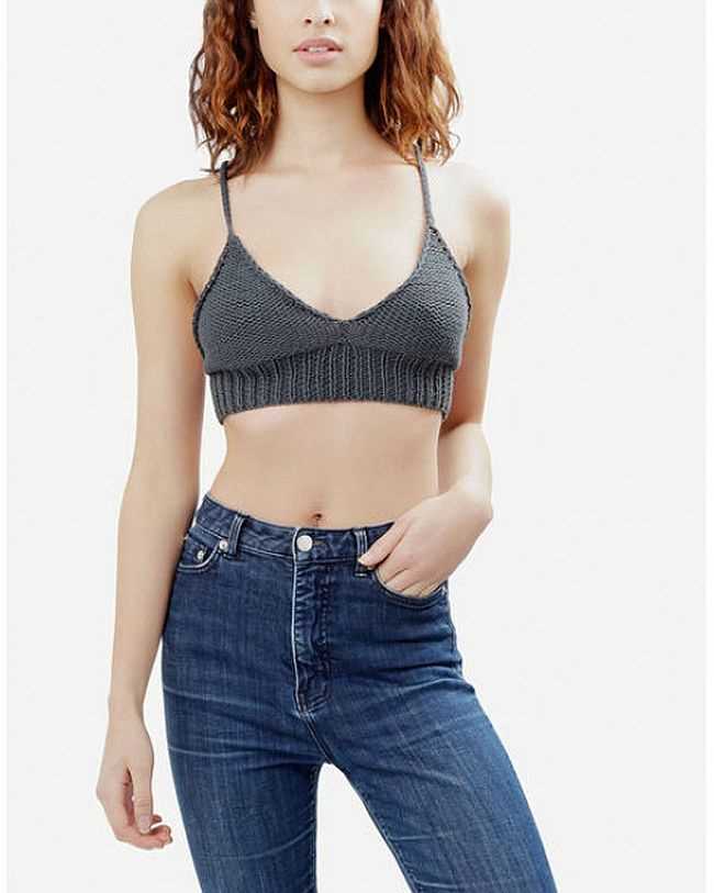 Knitted bralette top pattern