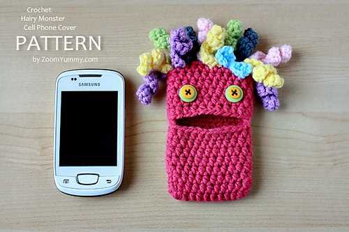Knitted cell phone cover pattern