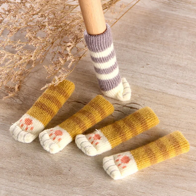 Knitted chair socks pattern