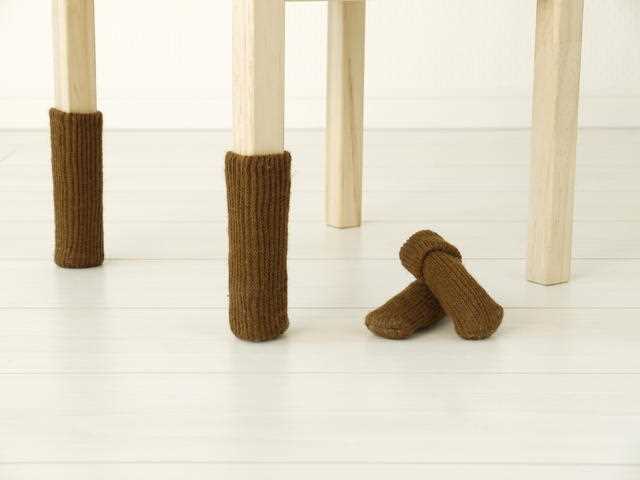 Knitted chair socks pattern
