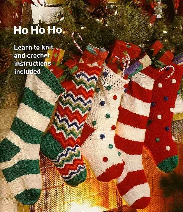 Knitted christmas stocking patterns 1950's