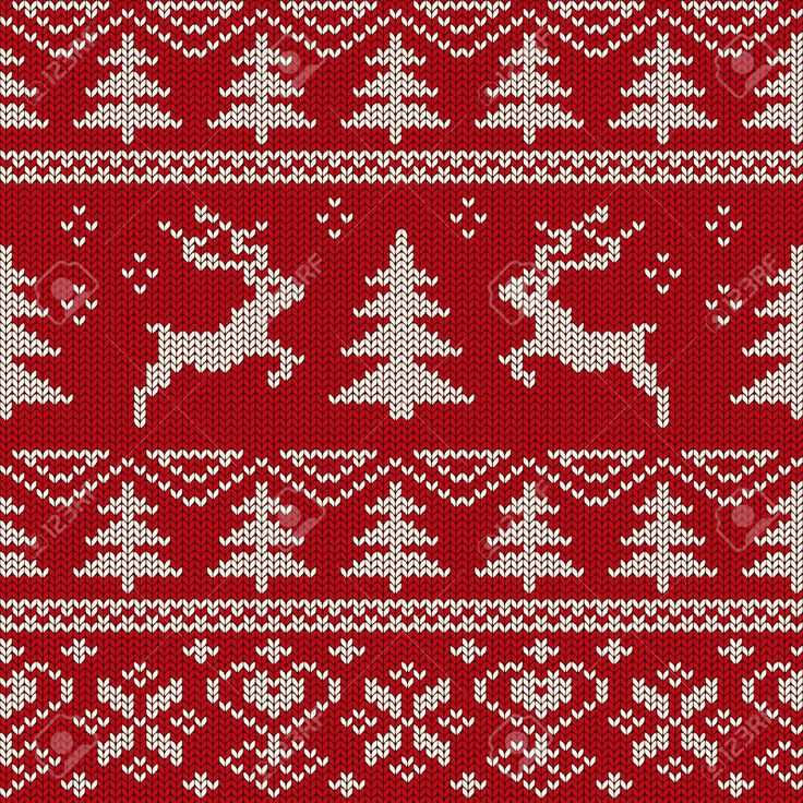 Knitted christmas tree ornament pattern