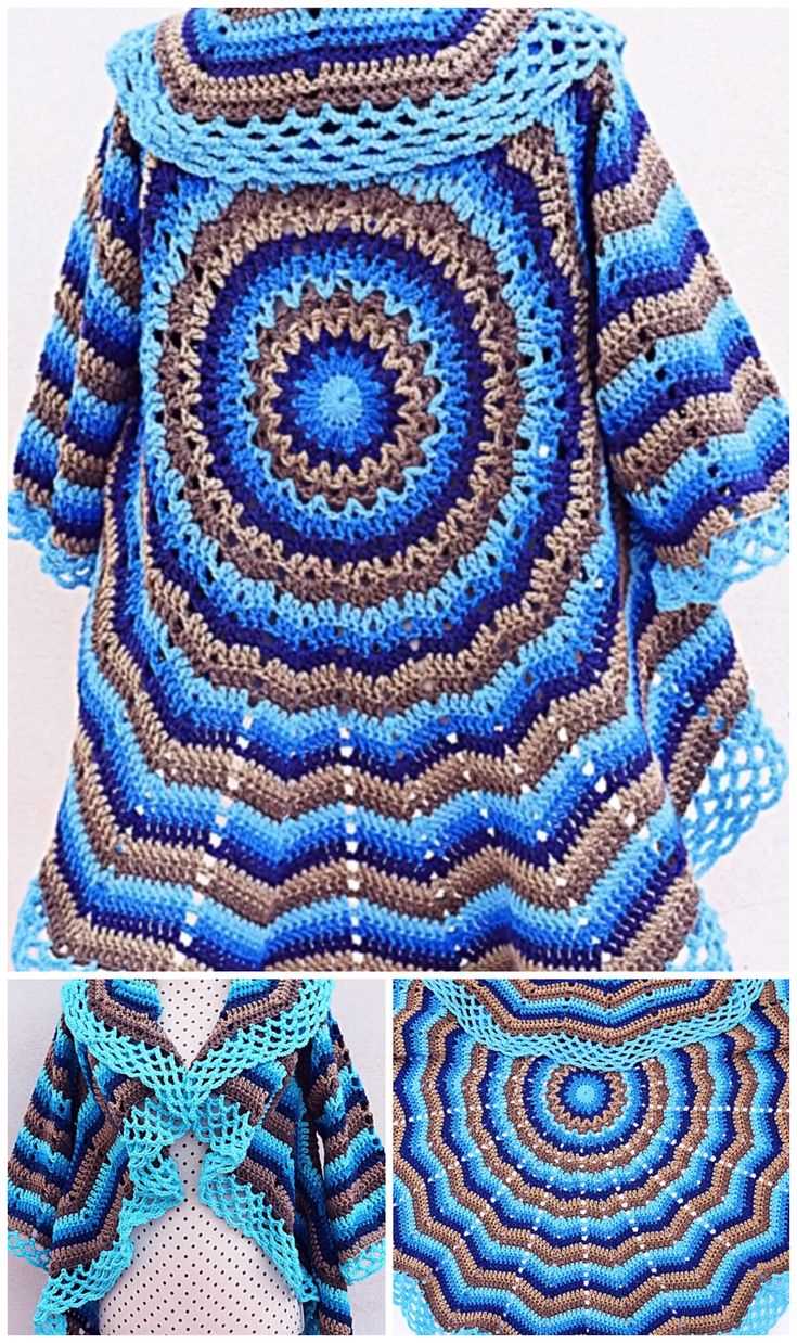 Knitted circular jacket pattern
