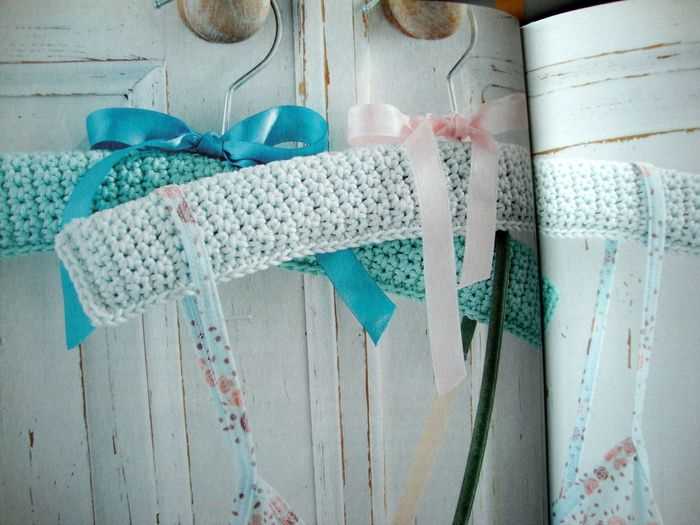 Knitted coat hanger cover patterns
