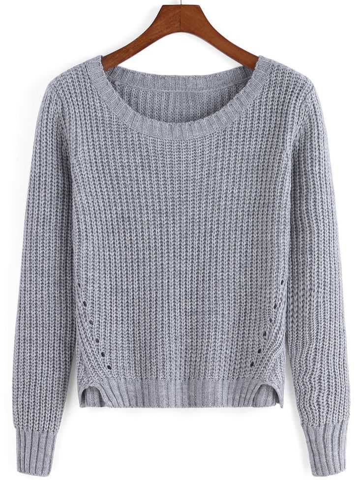 Knitted cropped sweater pattern