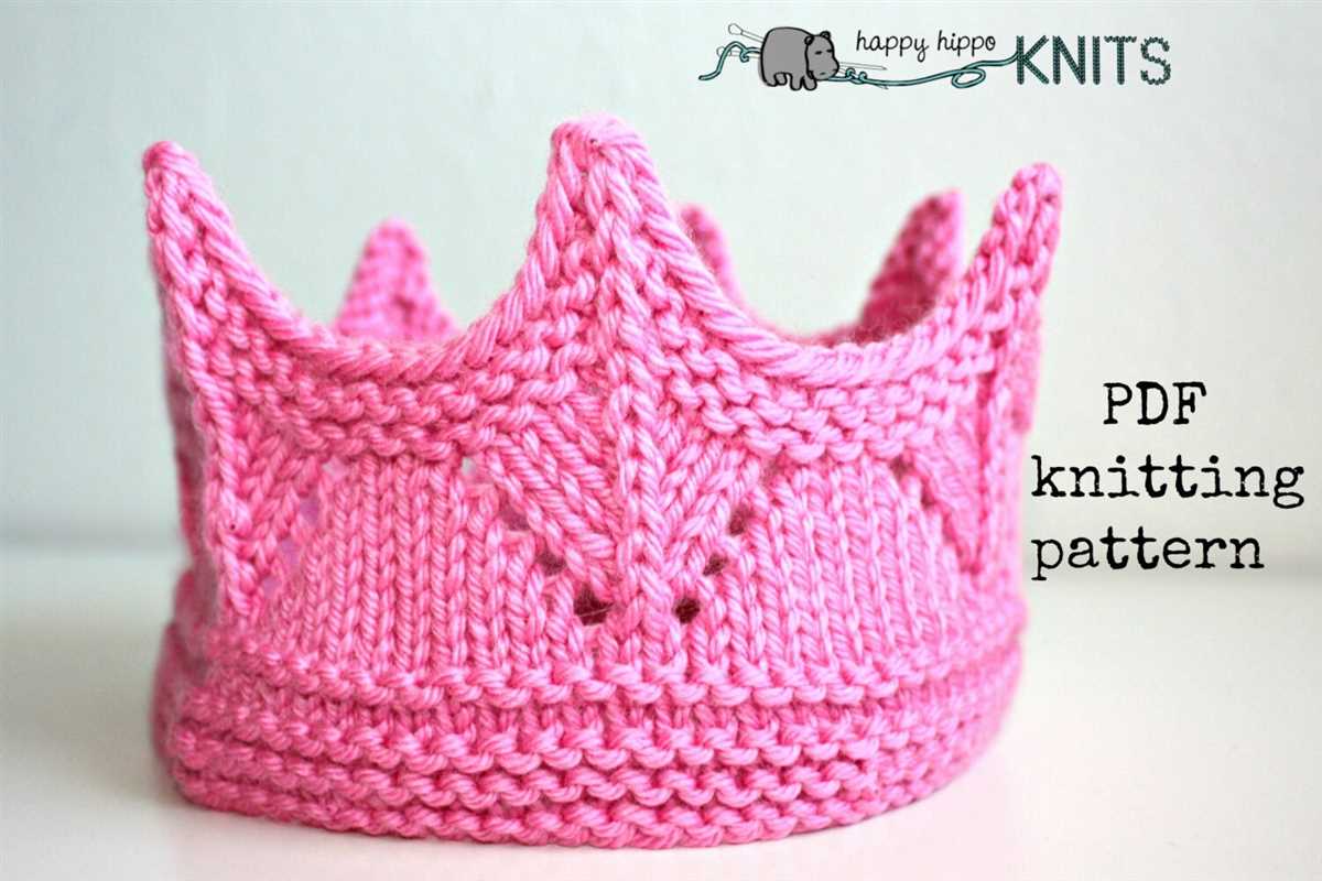 Knitted crown free pattern
