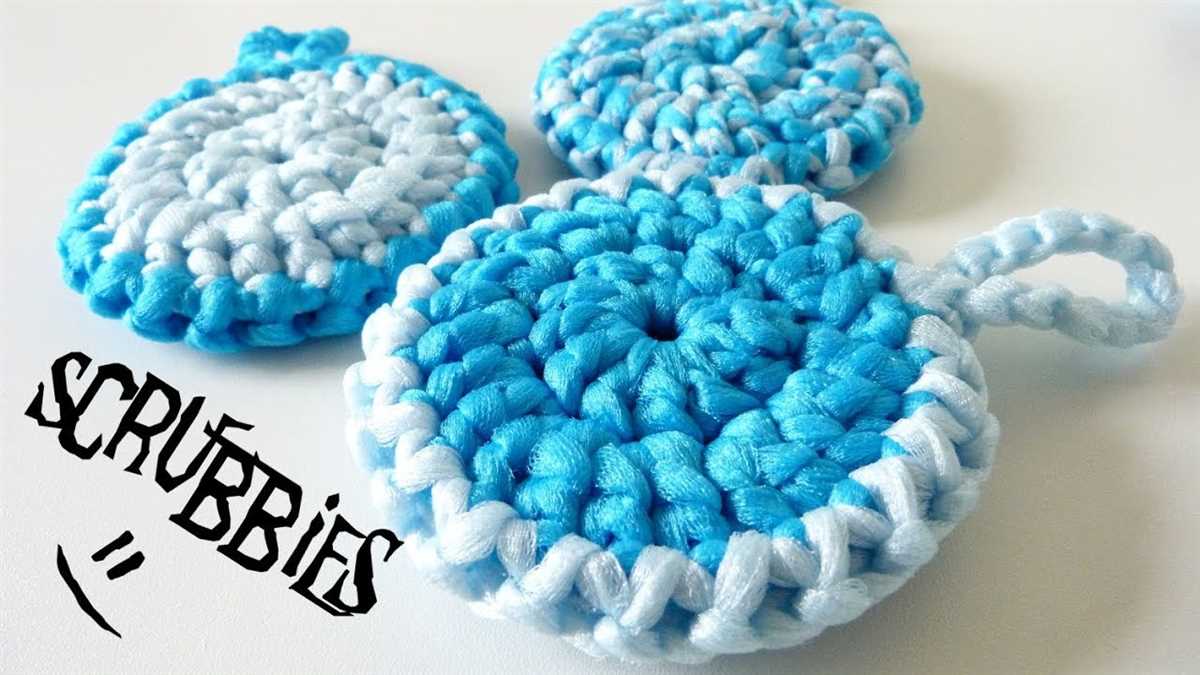 Knitted dish scrubber pattern