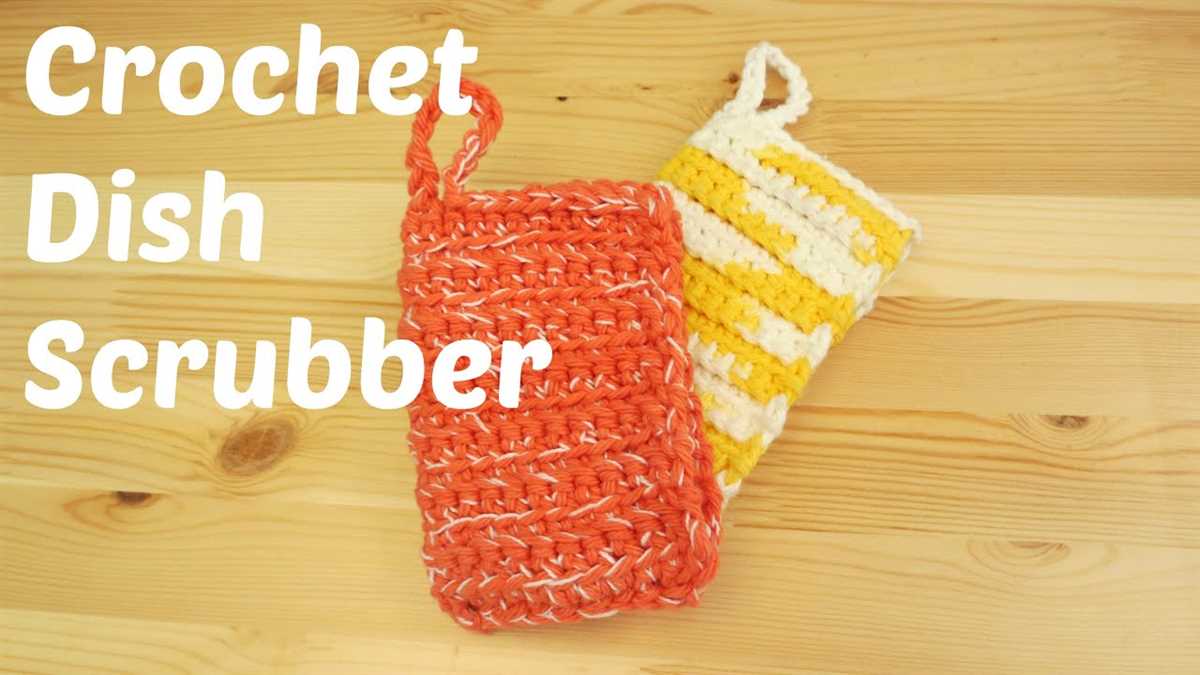 Knitted dish scrubber pattern
