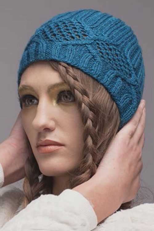 Knitted ear warmer pattern in the round