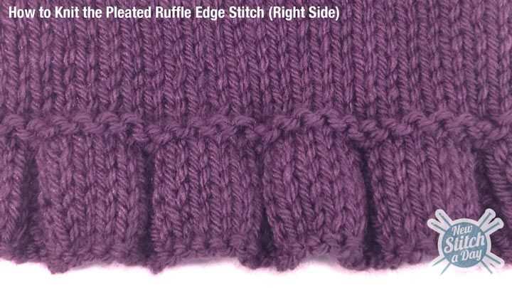 Knitted edge patterns