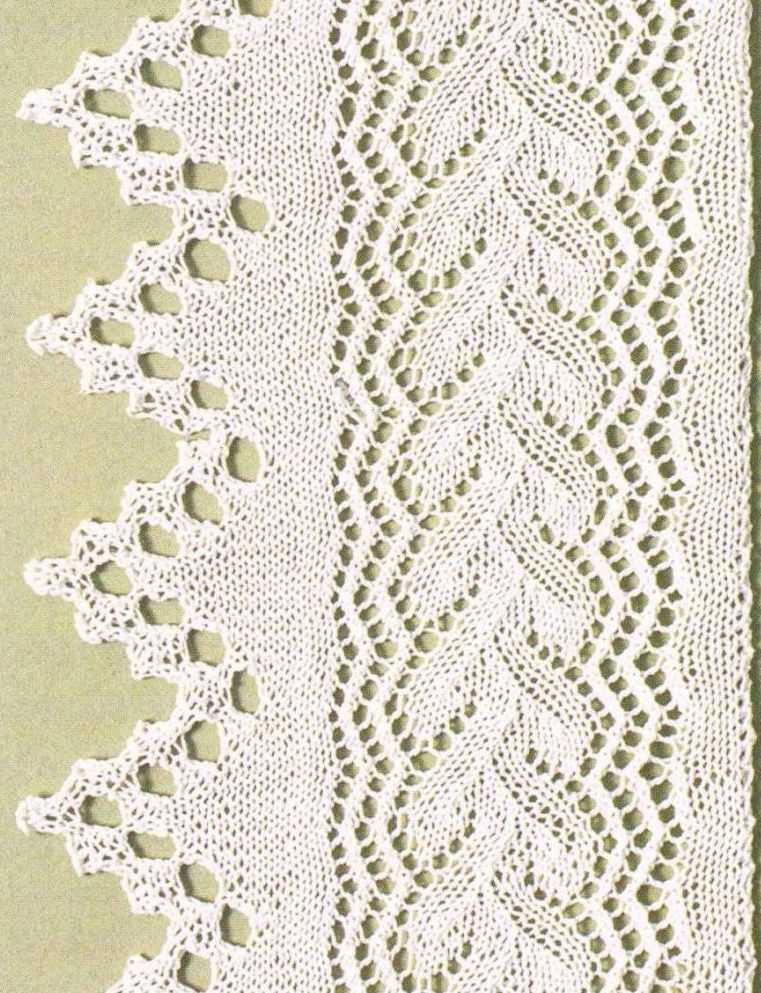Knitted edge patterns