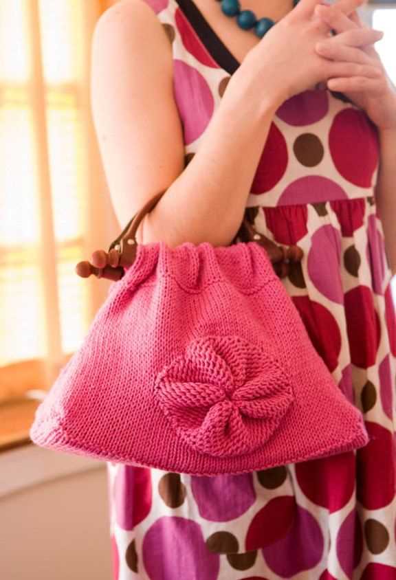 Knitted evening bag pattern