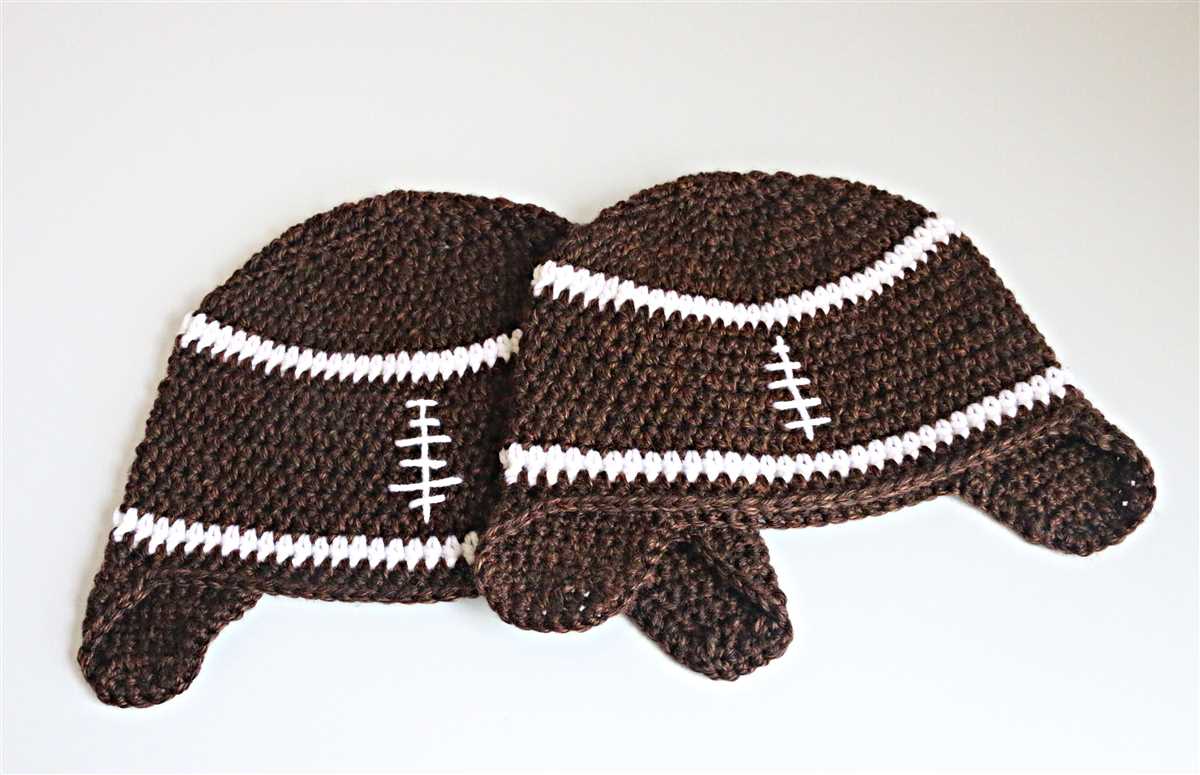 Knitted football hat pattern free