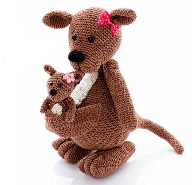 Knitted kangaroo pattern free