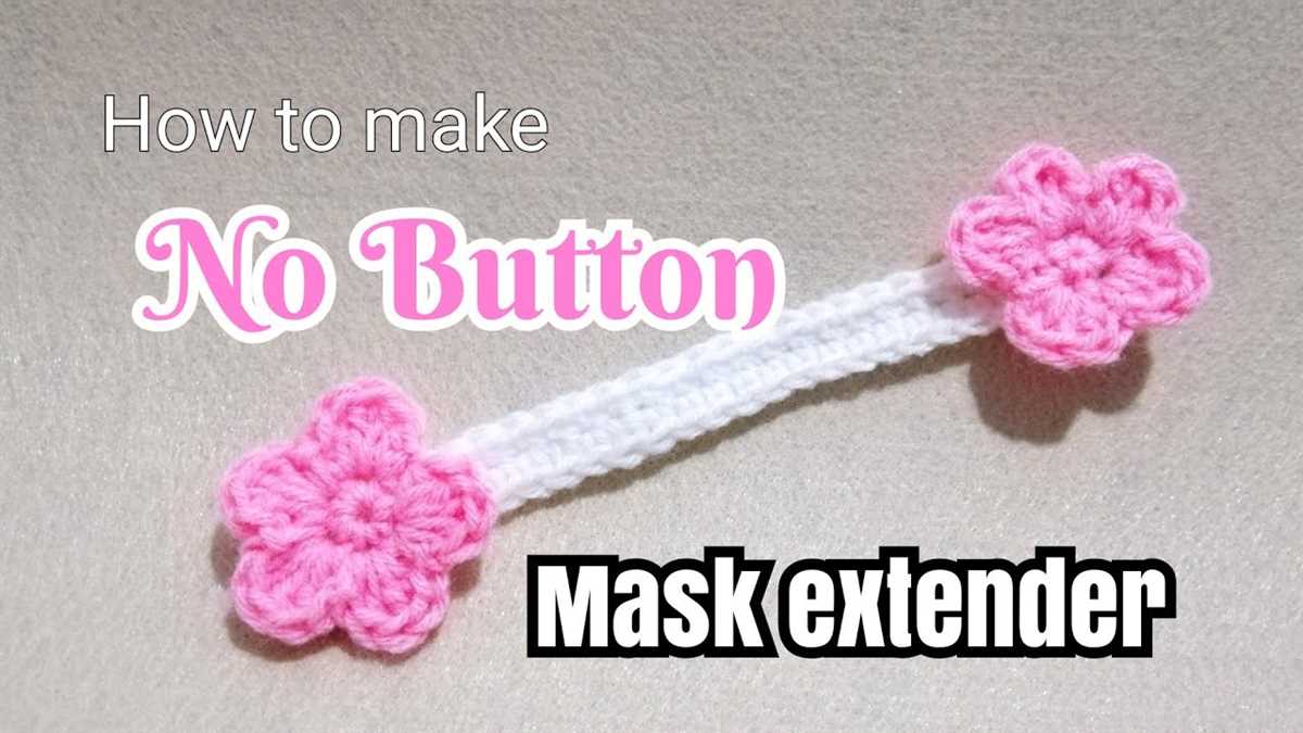 Knitted mask extender pattern