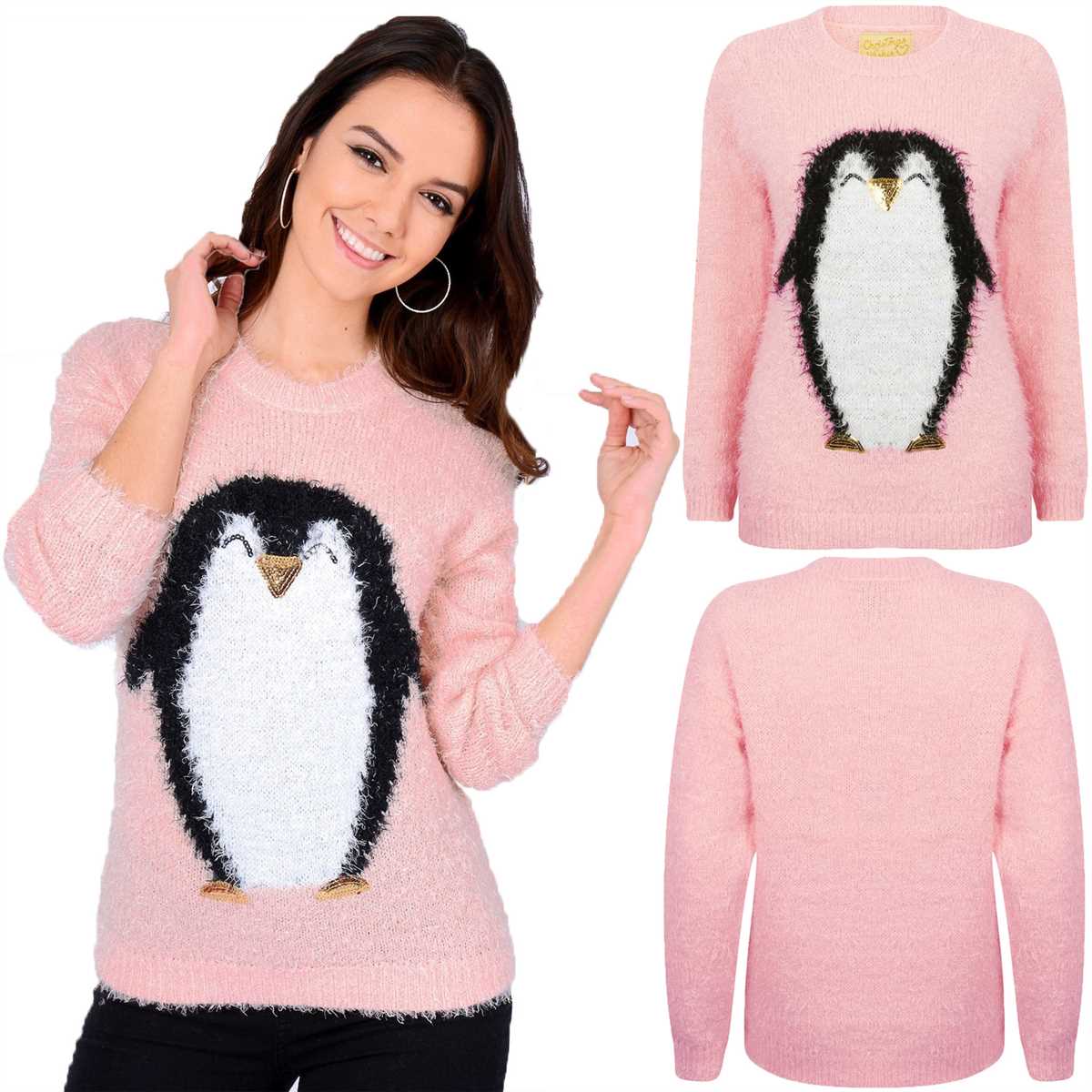 Knitted penguin jumper pattern