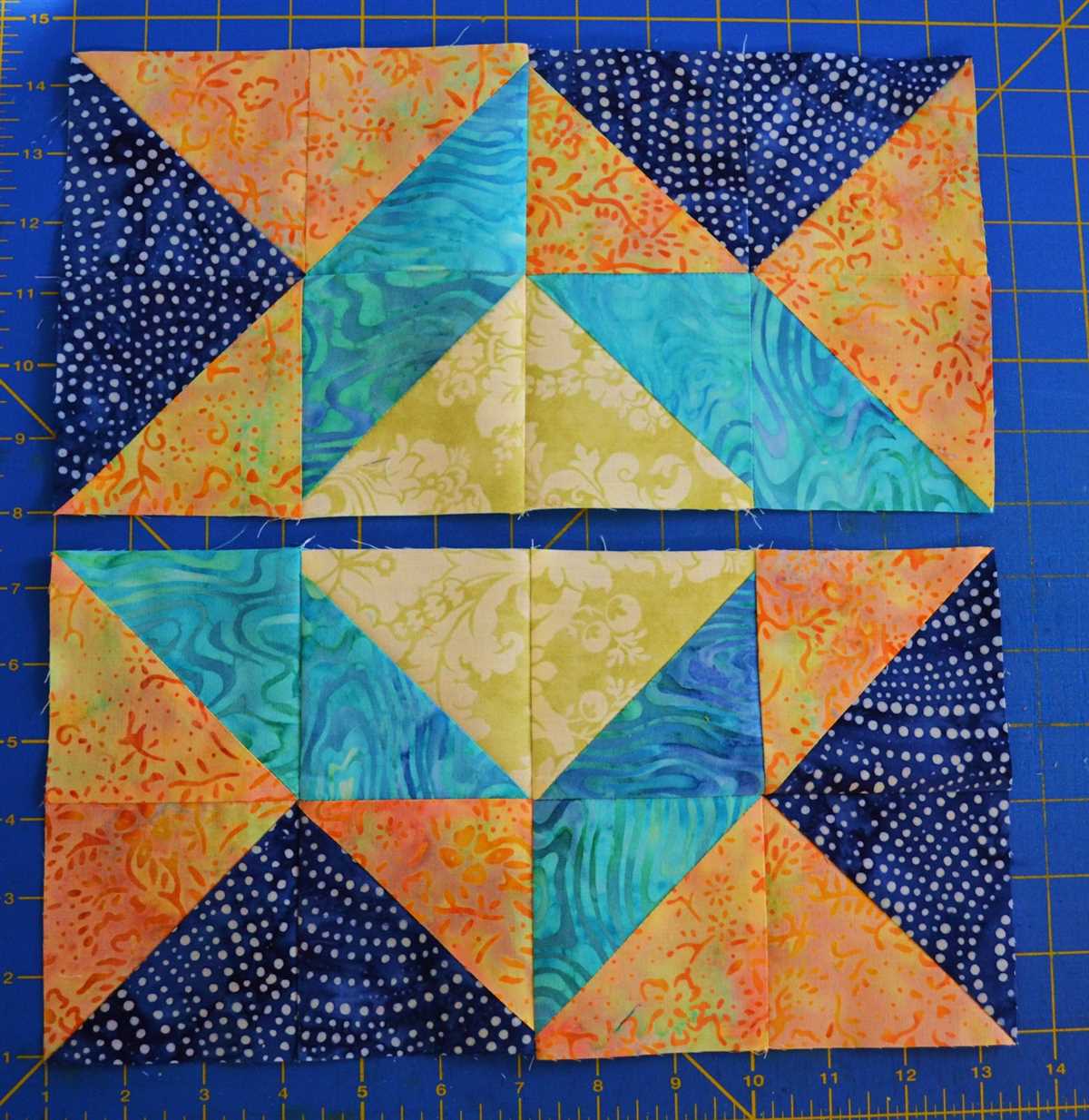 Knitted quilt block patterns
