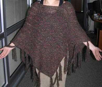Knitted rectangular shawl patterns