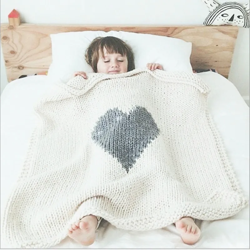 Knitted swaddle blanket pattern