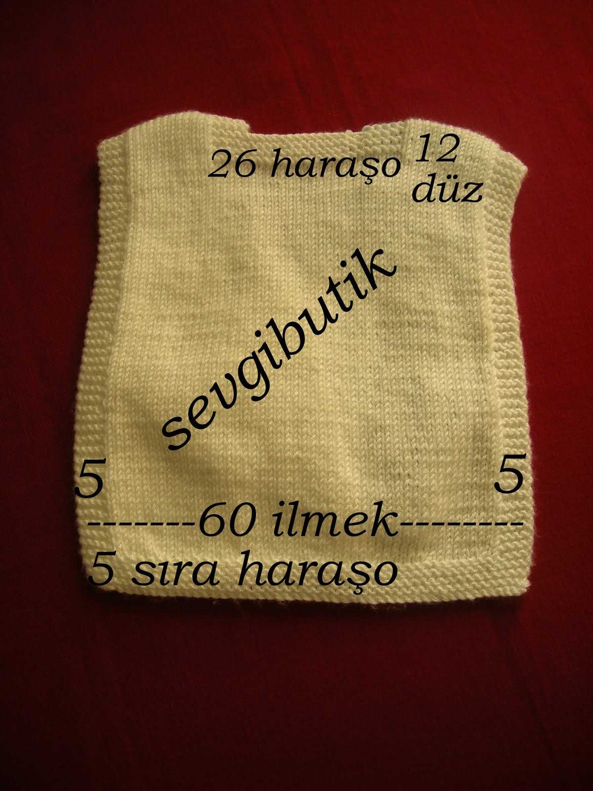 Knitted tabard vest pattern