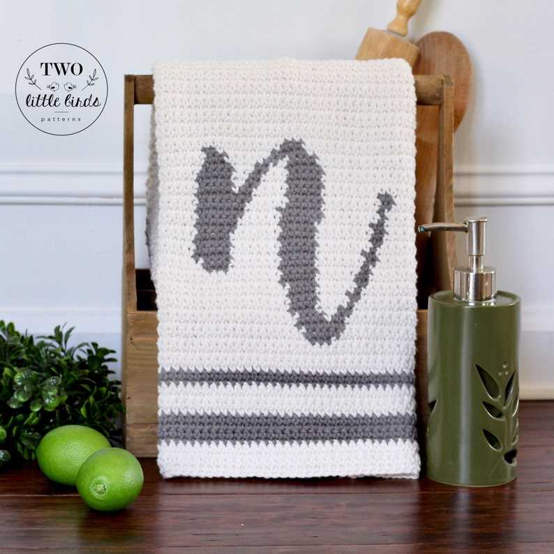 Knitted tea towel pattern