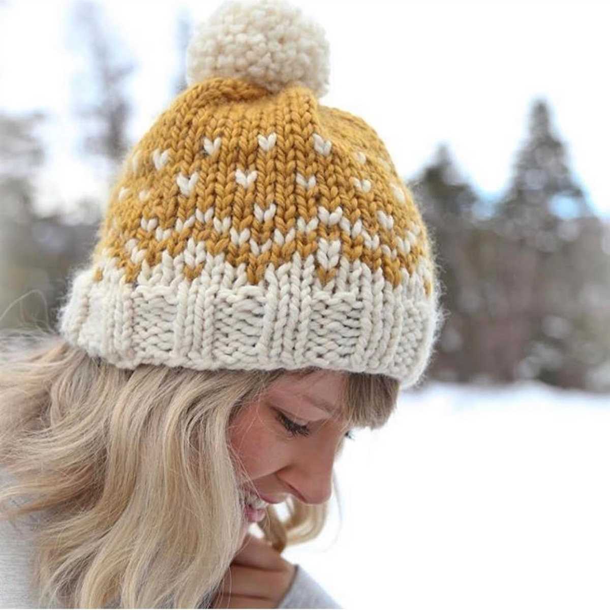 Knitted toque patterns chunky wool