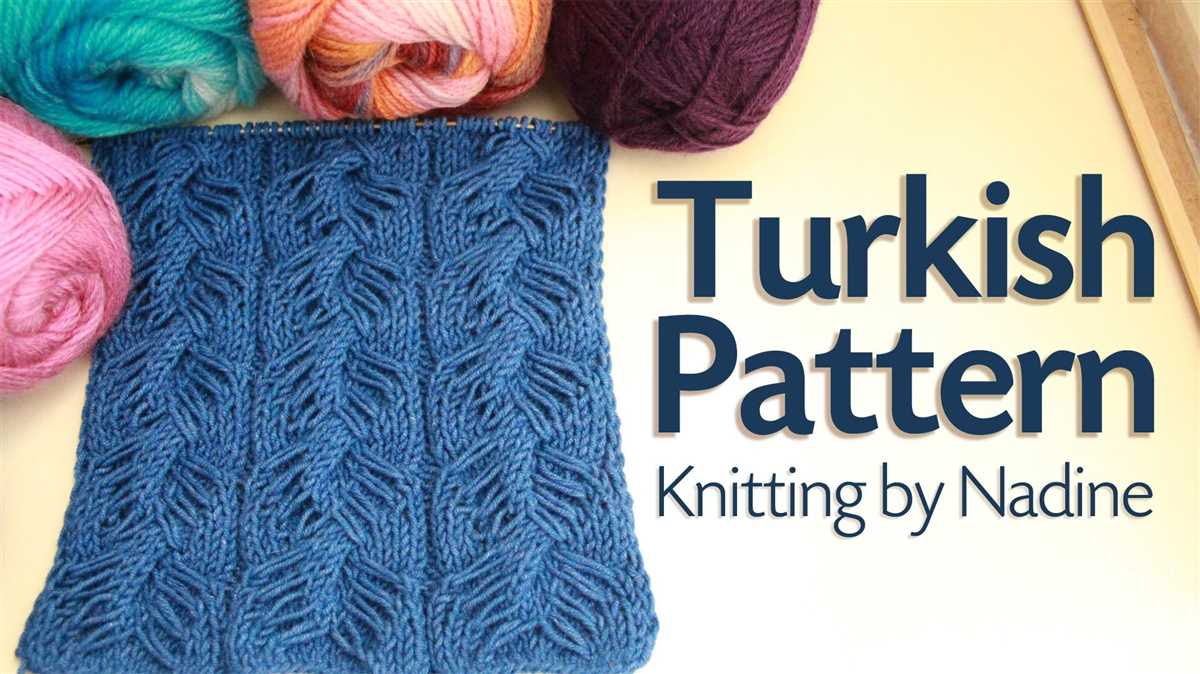 Knitted turkey pattern