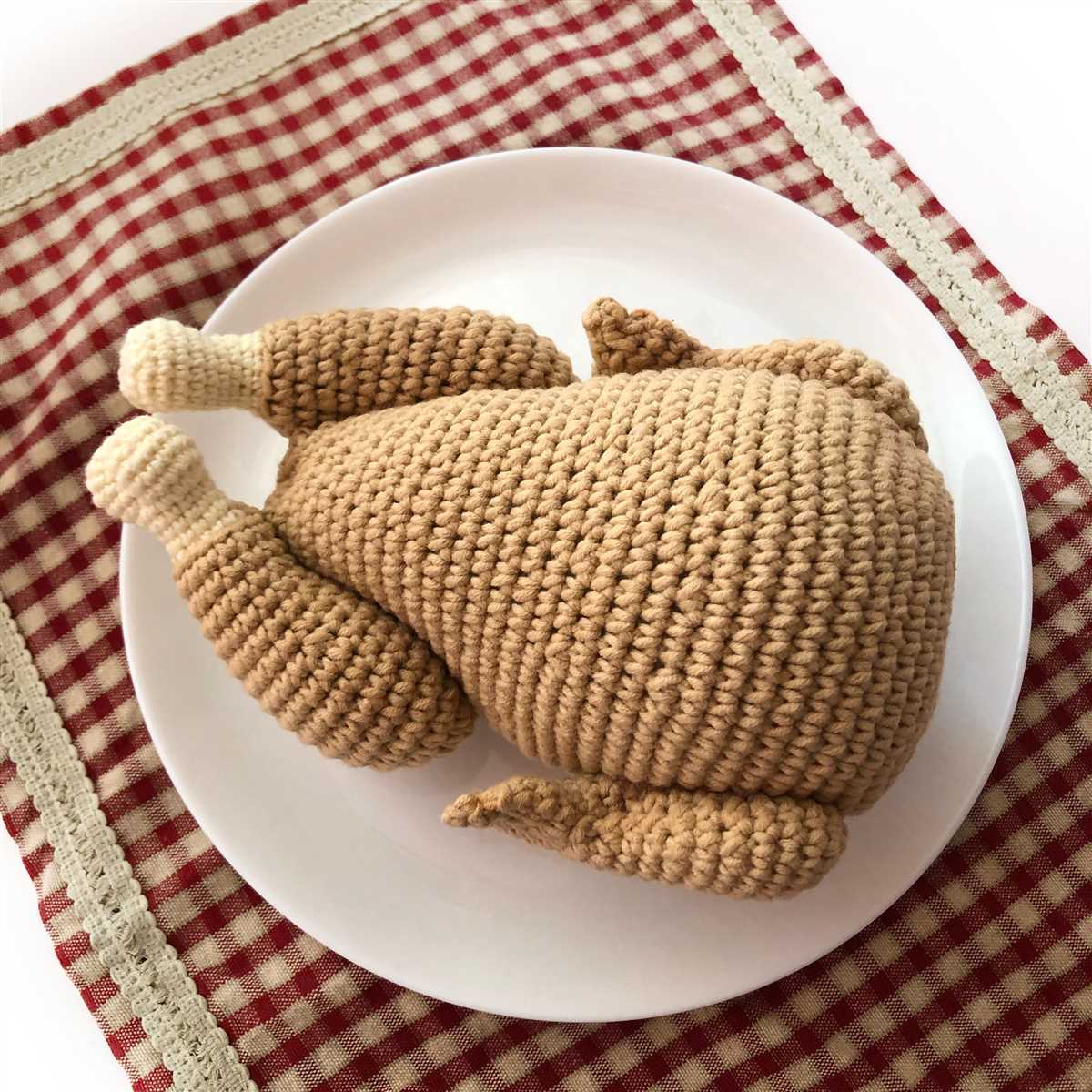 Knitted turkey pattern