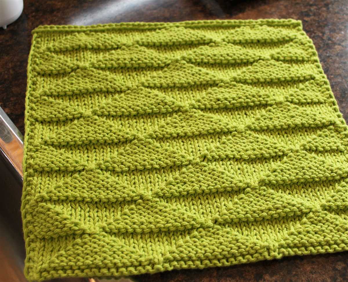 Knitted washcloths pattern
