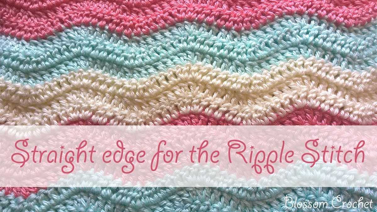 Knitted waves ripple pattern