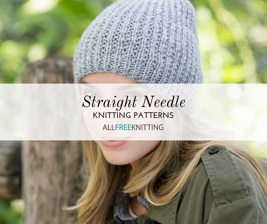 Knitting a beanie with straight needles pattern