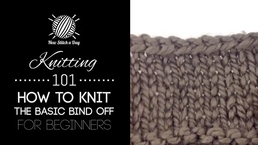 Knitting bind off in pattern