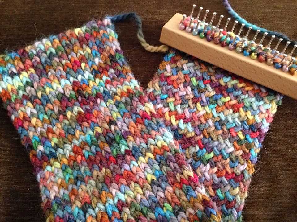 Knitting board patterns scarf