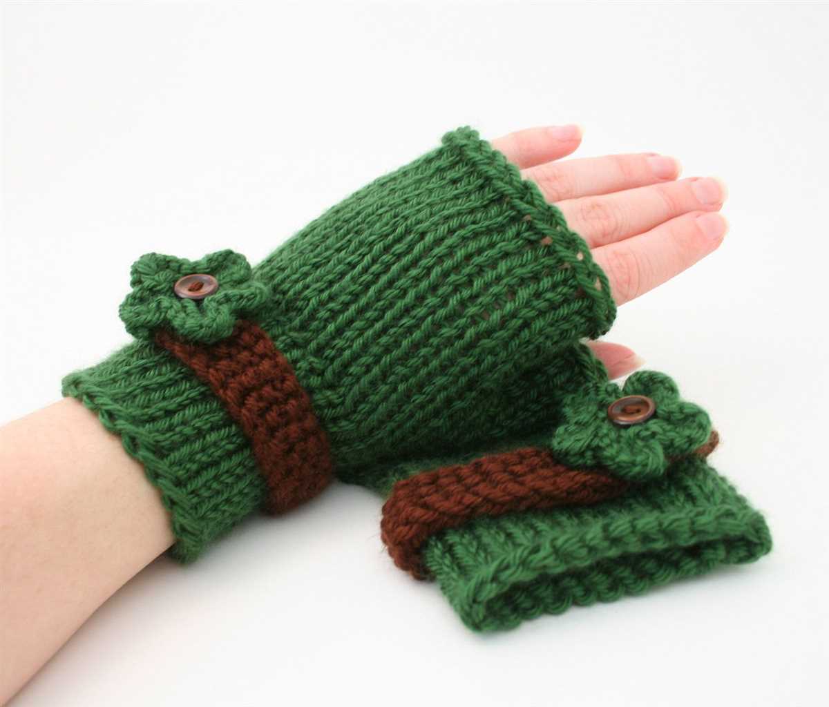 Knitting pattern for gloves
