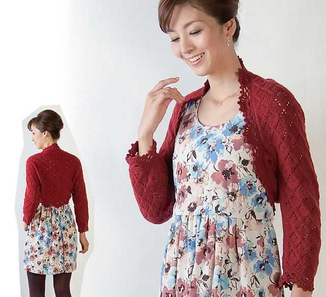 Knitting pattern for shrug