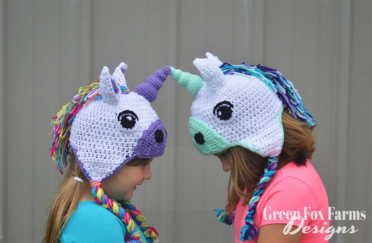 Knitting pattern for unicorn hat