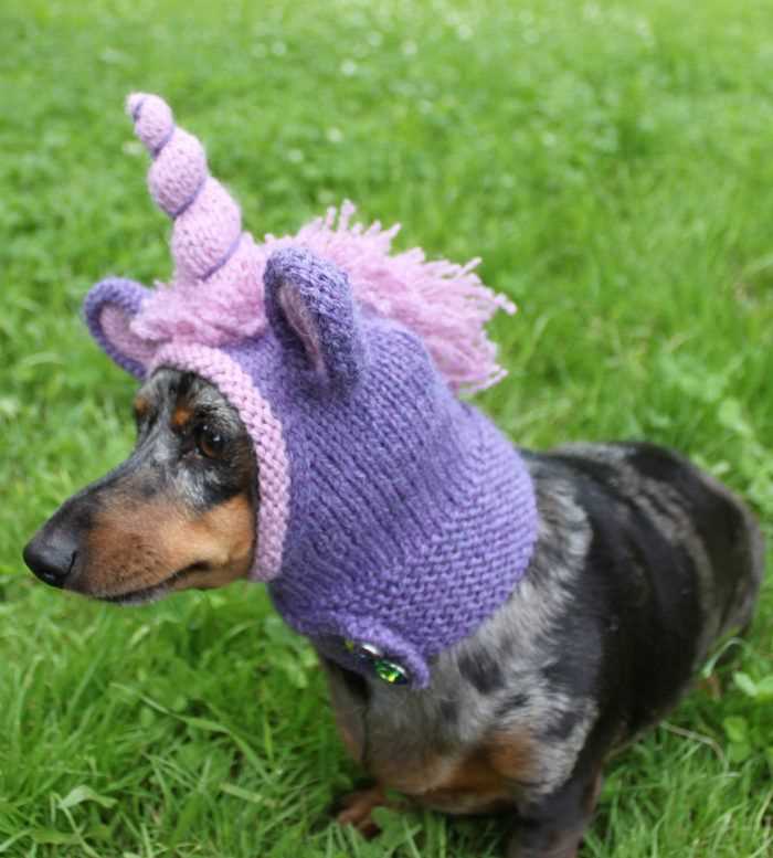 Knitting pattern for unicorn hat