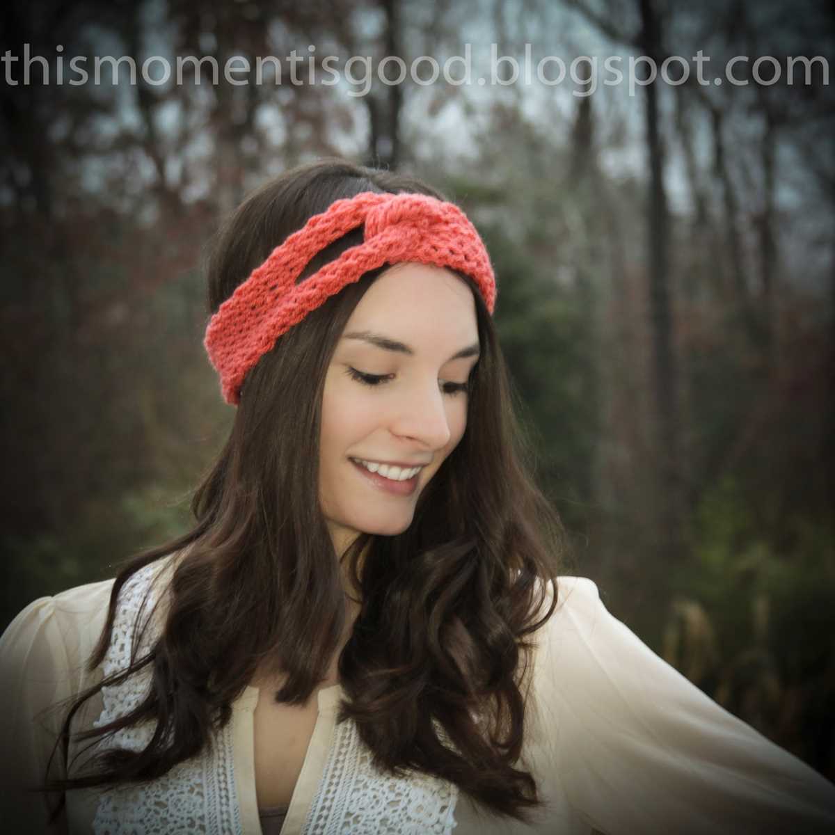 Knitting pattern headband twist