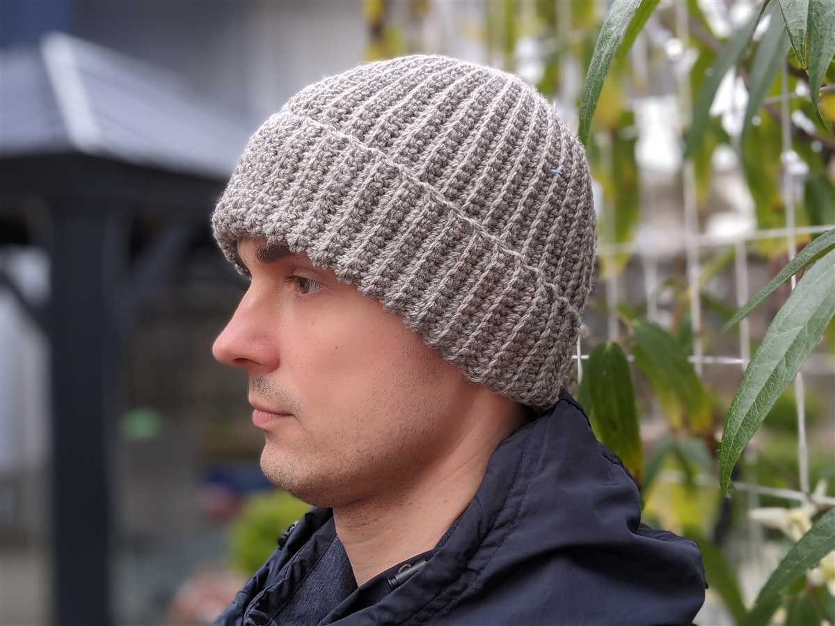 Knitting pattern mens hat