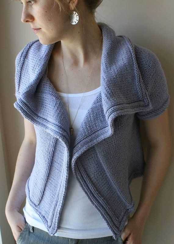 Knitting pattern short sleeve cardigan