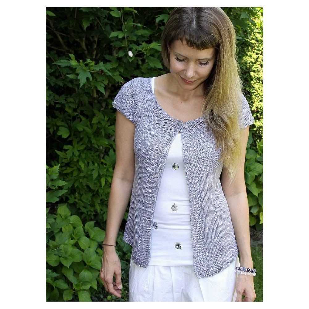 Knitting pattern short sleeve cardigan