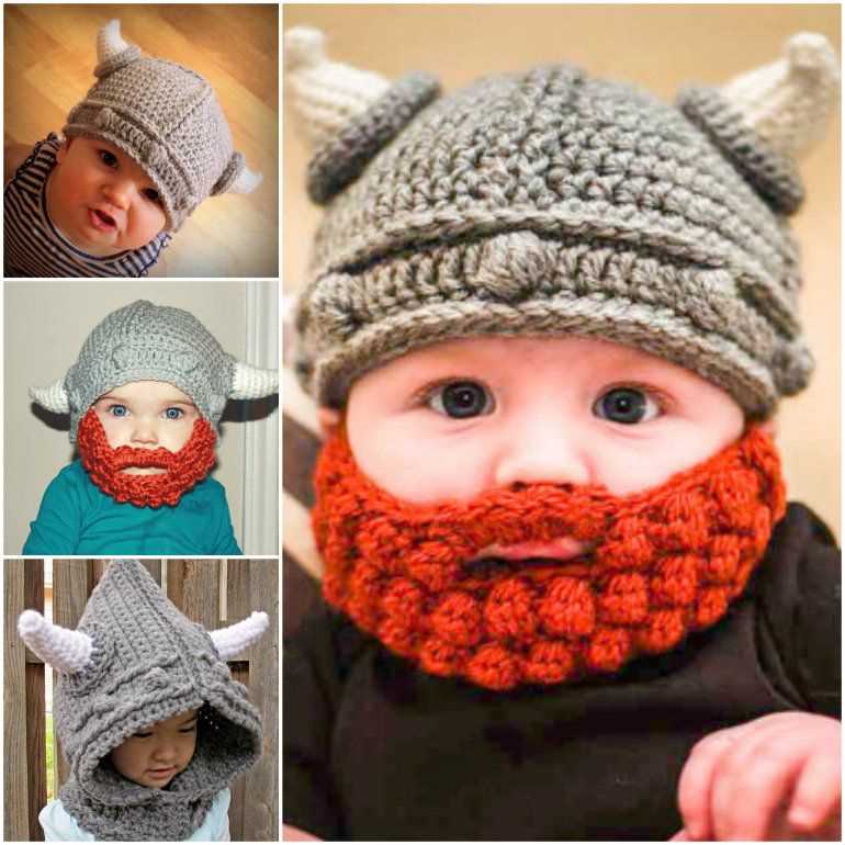 Knitting pattern viking helmet and beard