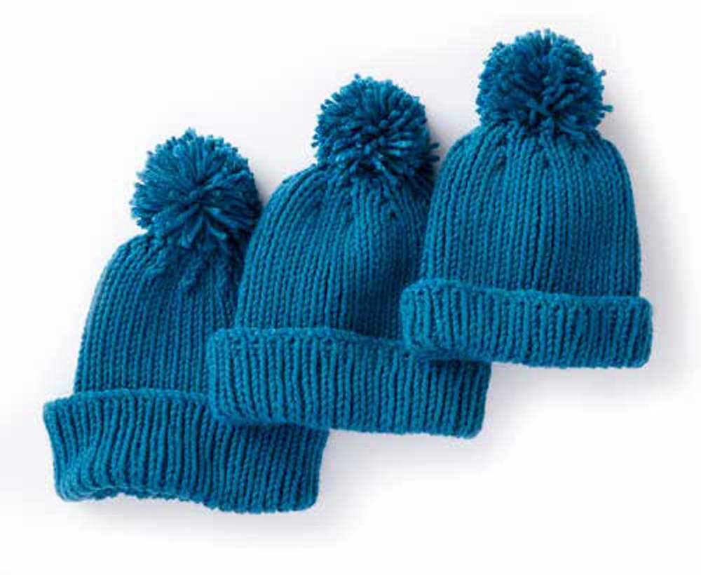 Knitting patterns bobble hats
