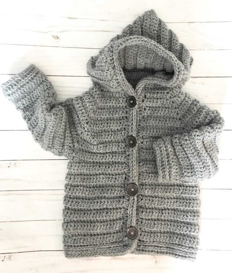 Knitting patterns for childrens hooded cardigans