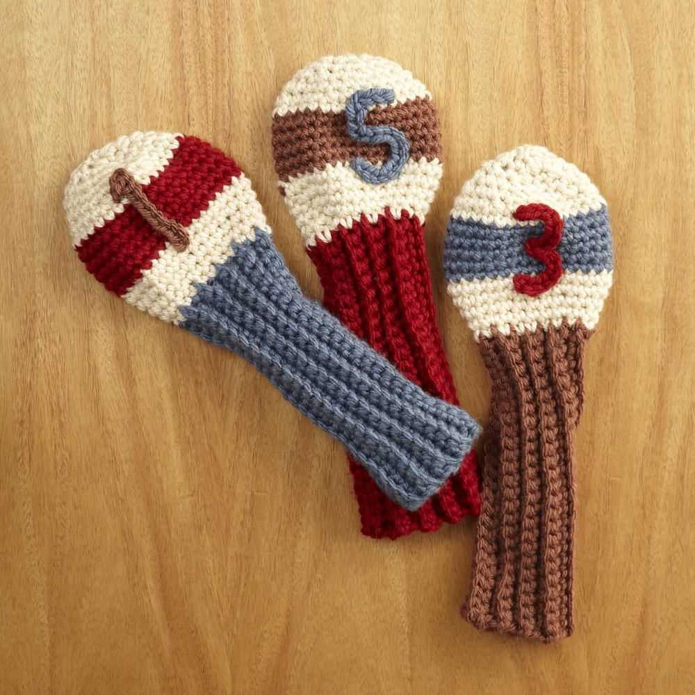 Knitting patterns for golf club head covers