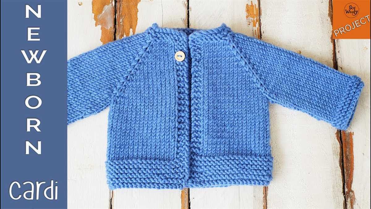 Knitting patterns for newborn cardigans