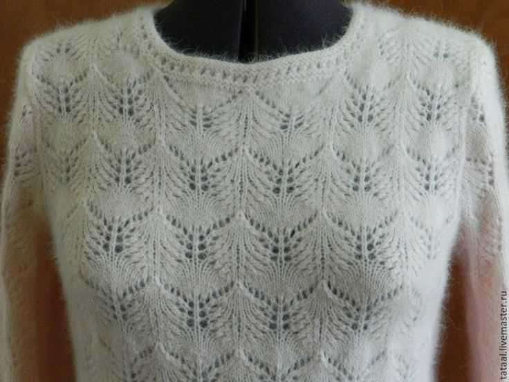 Knitting patterns using angora yarn